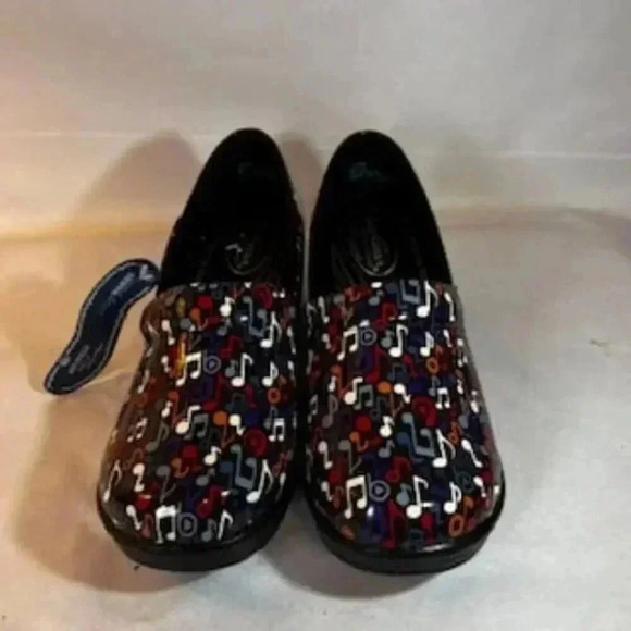 NEW Easy Works By Easystreet‎ Music Note Professional Shoes Clogs Women’s sz 10W - Picture 3 of 9